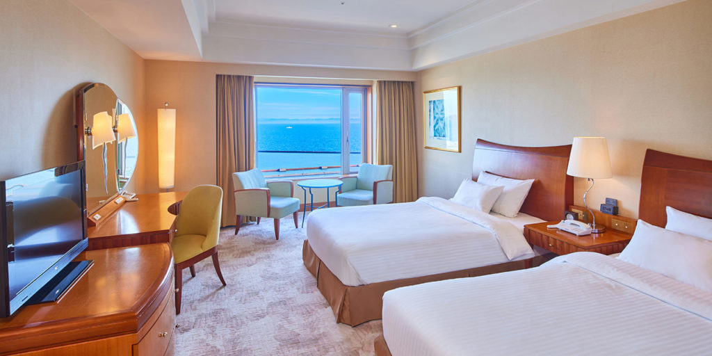 The rooms, mainly twins, are all over 32 square meters in size and are spacious and comfortable.